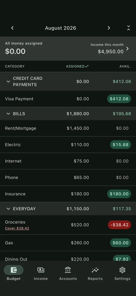 Opulent Budget screenshot 1
