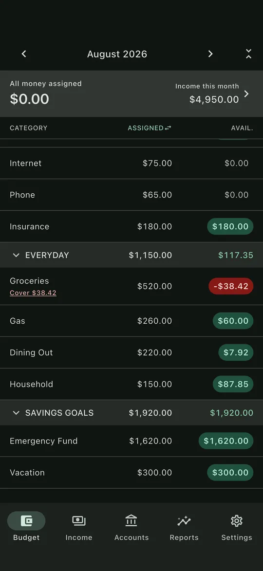 Opulent Budget screenshot 2