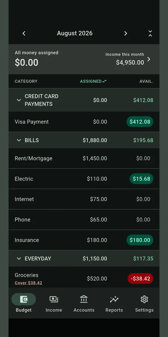 Opulent Budget screenshot 1
