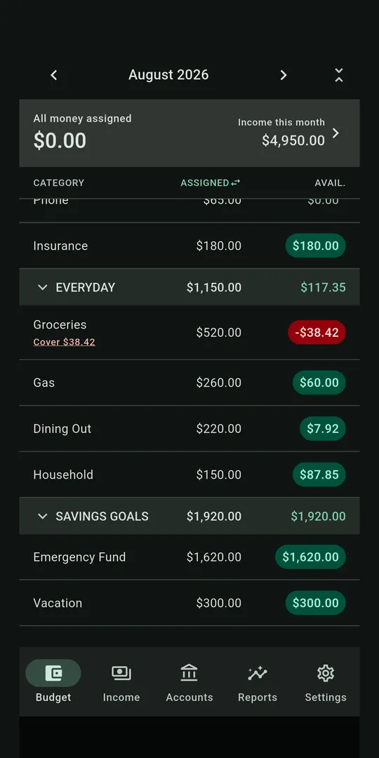 Opulent Budget screenshot 2