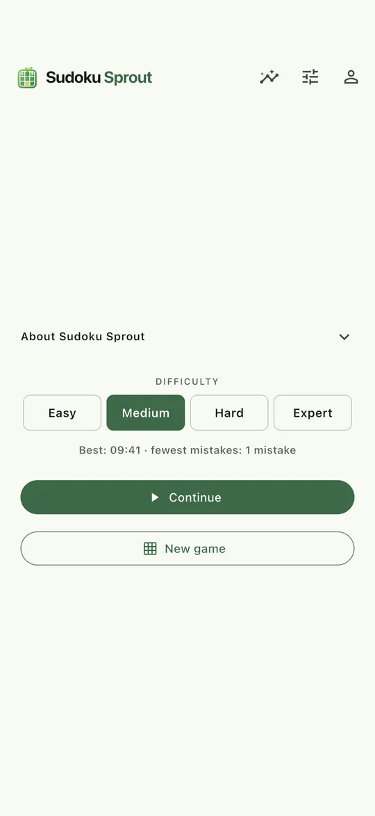 Sudoku Sprout screenshot 1