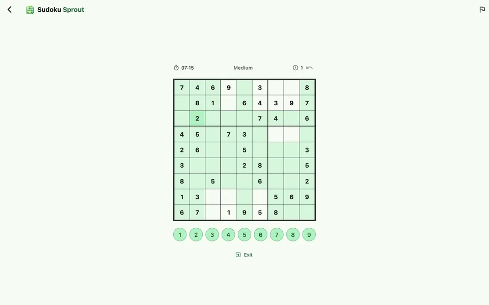 Sudoku Sprout screenshot 3